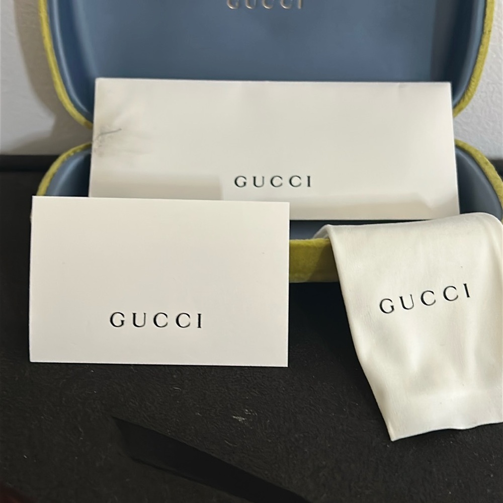 AUTHENTIC GUCCI Pink Geometric square/rectangle Sunglasses - Picture 12 of 15